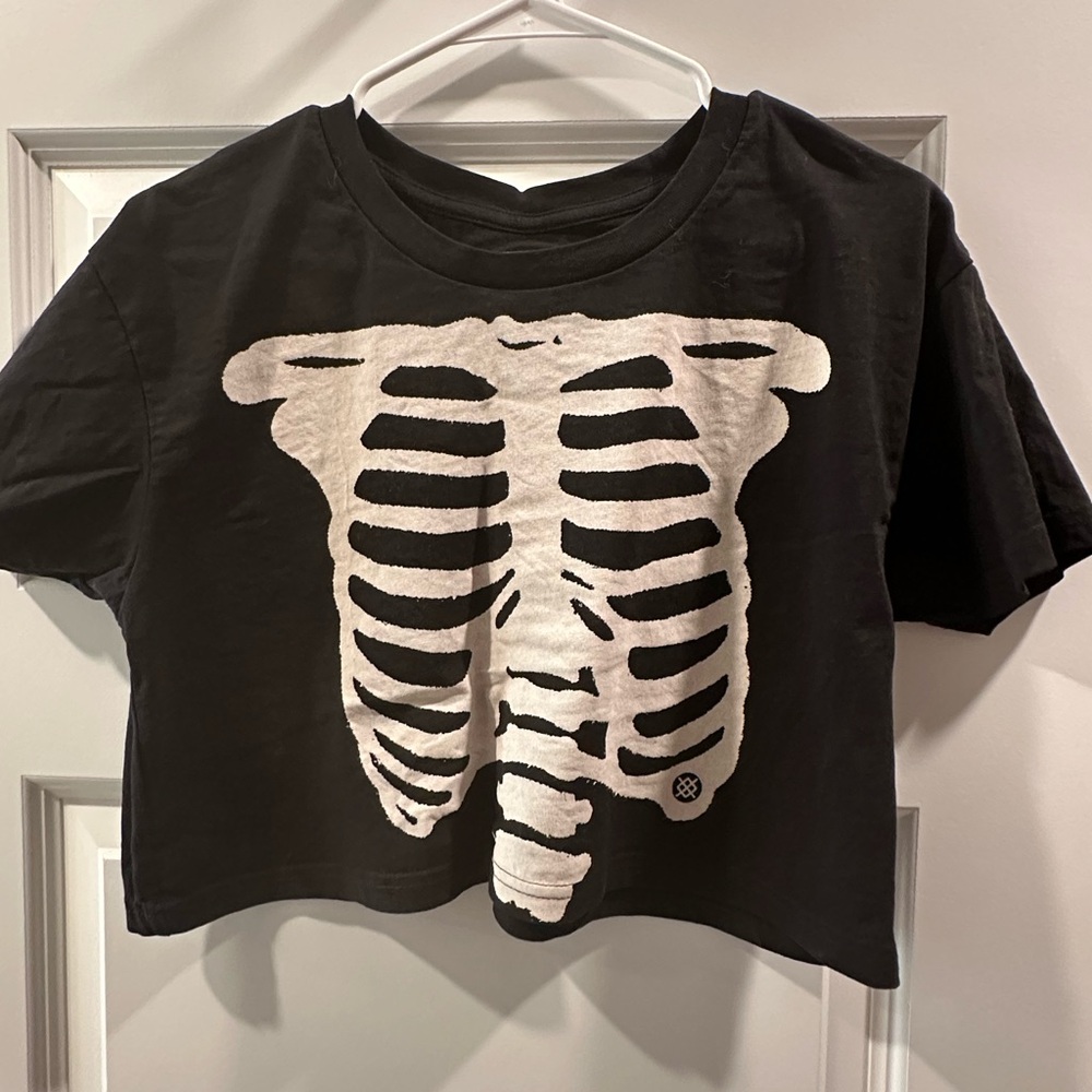 Black Skeleton Graphic Tee